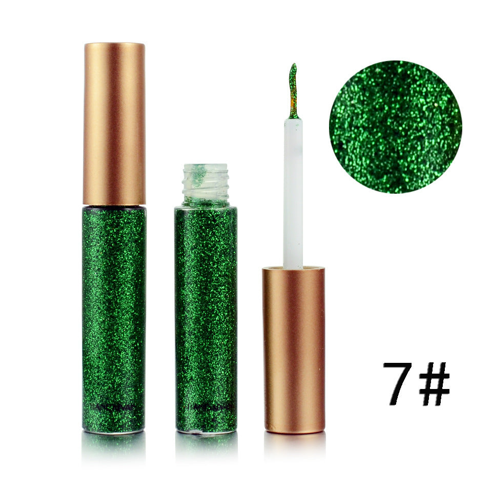 Glitter Liquid Eyeliner Pen 10 Colors Metallic Shine Eye Shadow & Liner