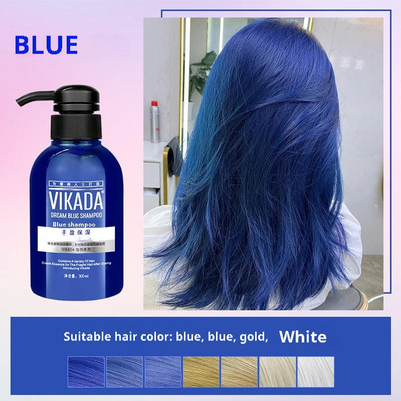 Lock Color Shampoo Blue Gray Care Solid