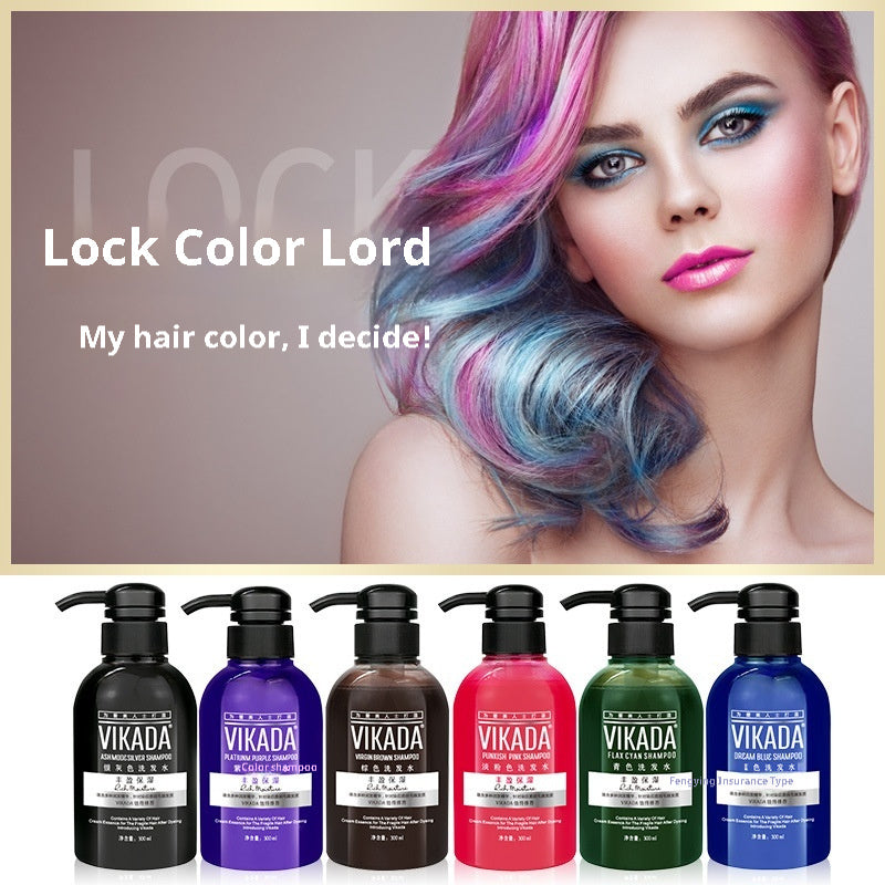 Lock Color Shampoo Blue Gray Care Solid