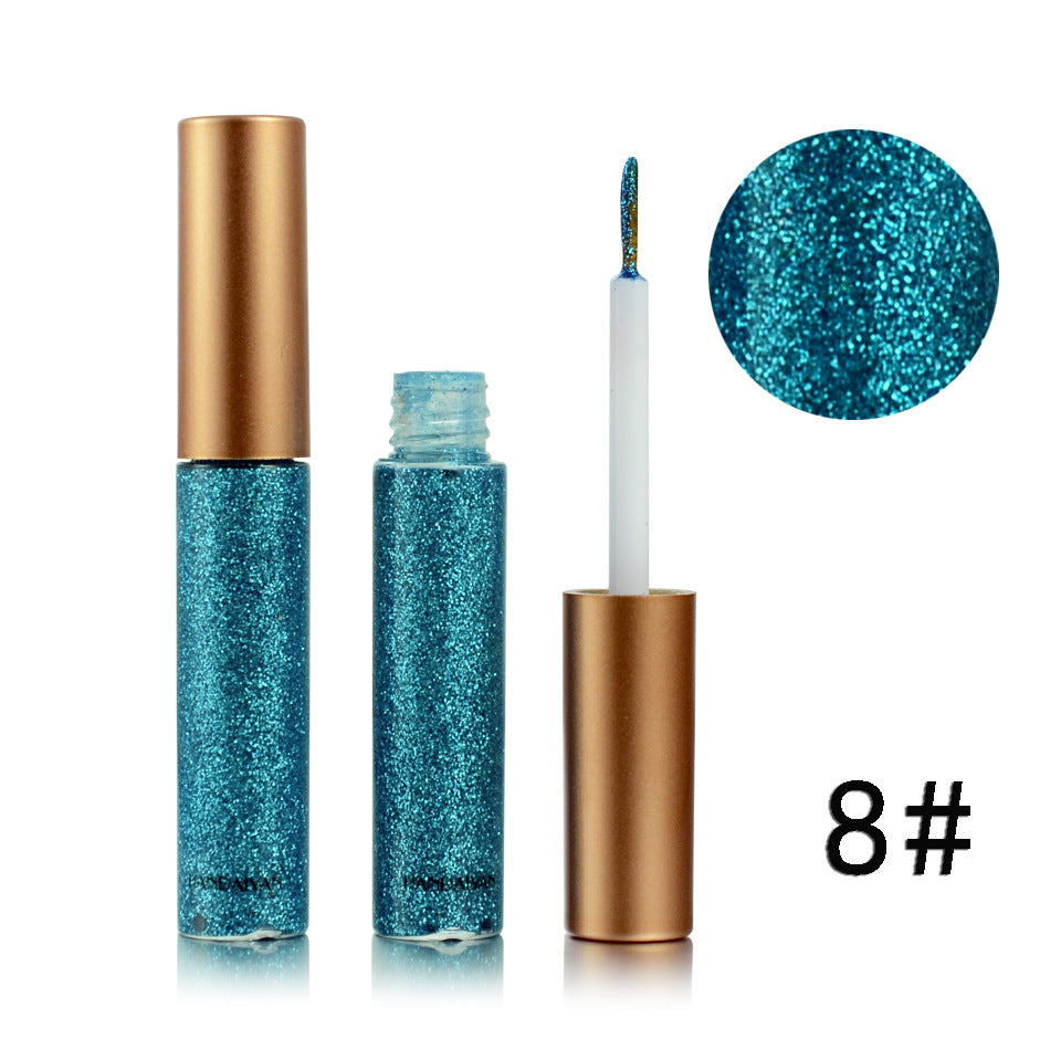 Glitter Liquid Eyeliner Pen 10 Colors Metallic Shine Eye Shadow & Liner