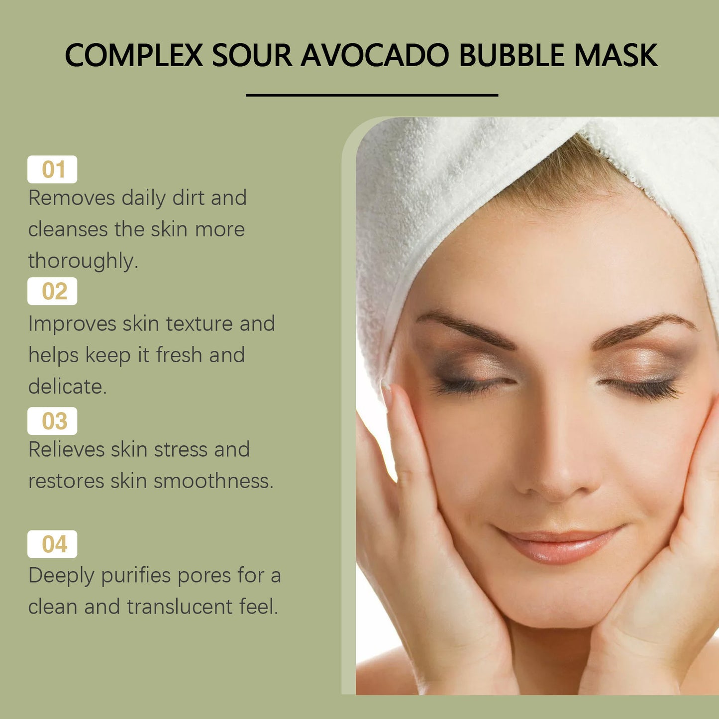 Avocado Facial Cleansing Foam Facial Mask