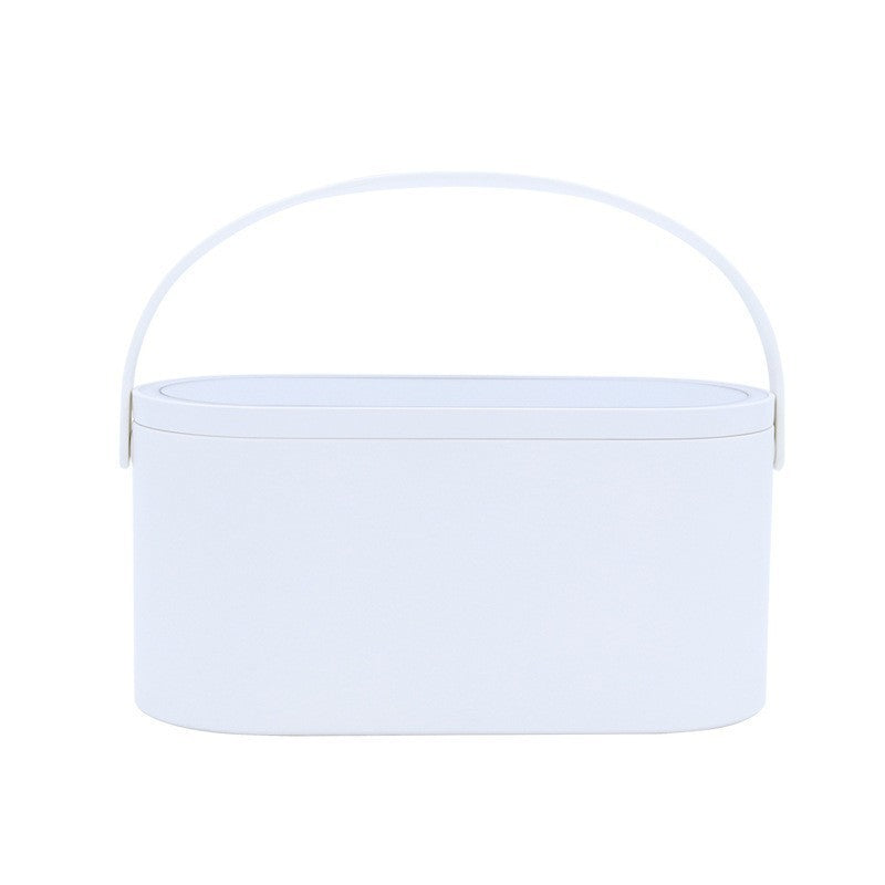 Portable LED Light Storage Box Beauty And Makeup Mirror