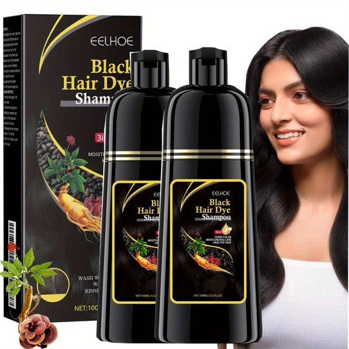 Herbal Black Hair Coloring Shampoo