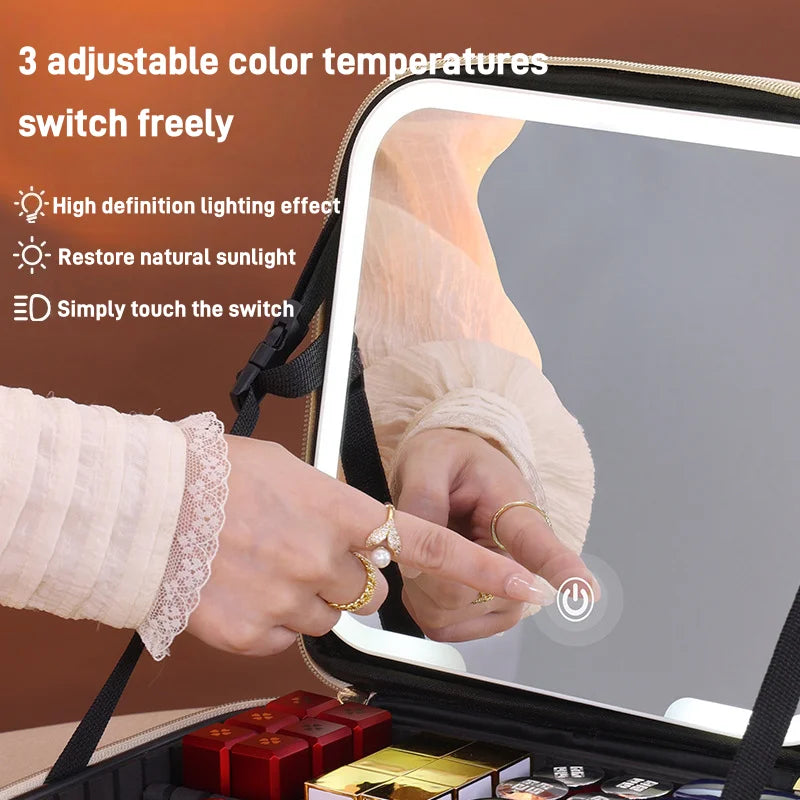 LED Travel Cosmetic Case