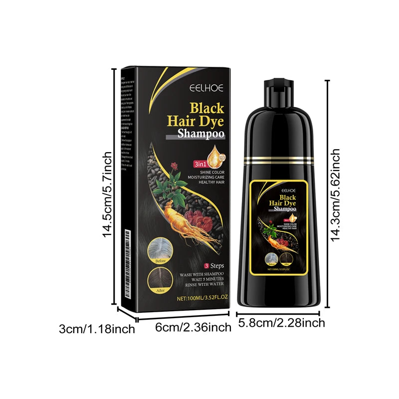 Herbal Black Hair Coloring Shampoo