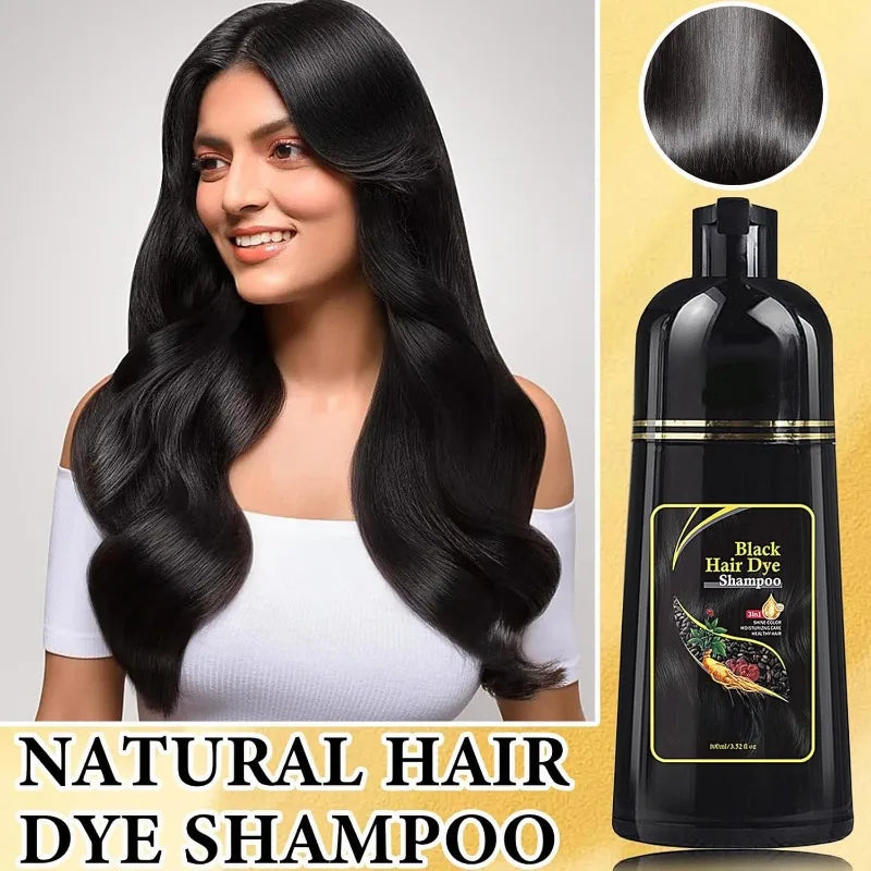 Herbal Black Hair Coloring Shampoo