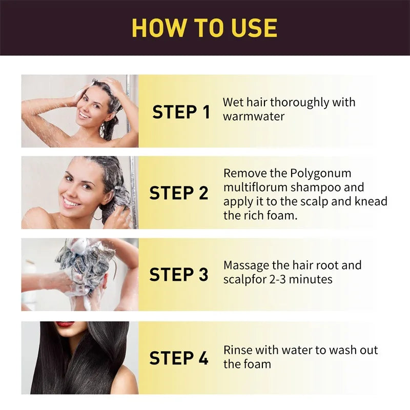 Herbal Black Hair Coloring Shampoo
