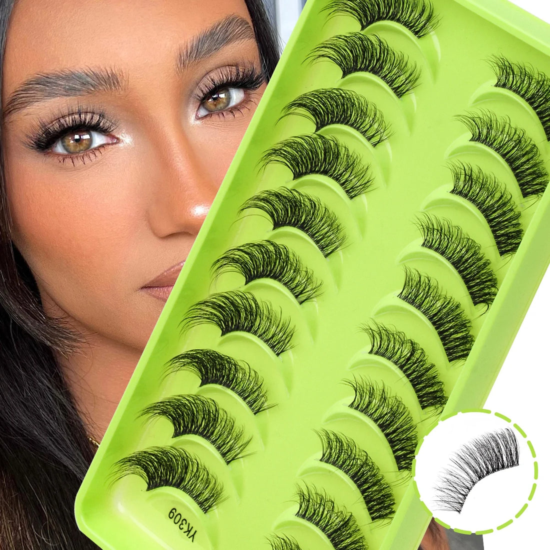 3D Cat Eye Half Lashes