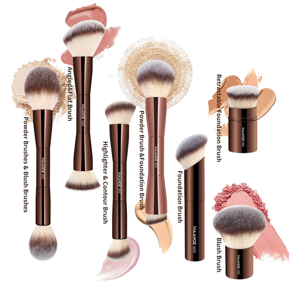 Dual-Ended Foundation Brush