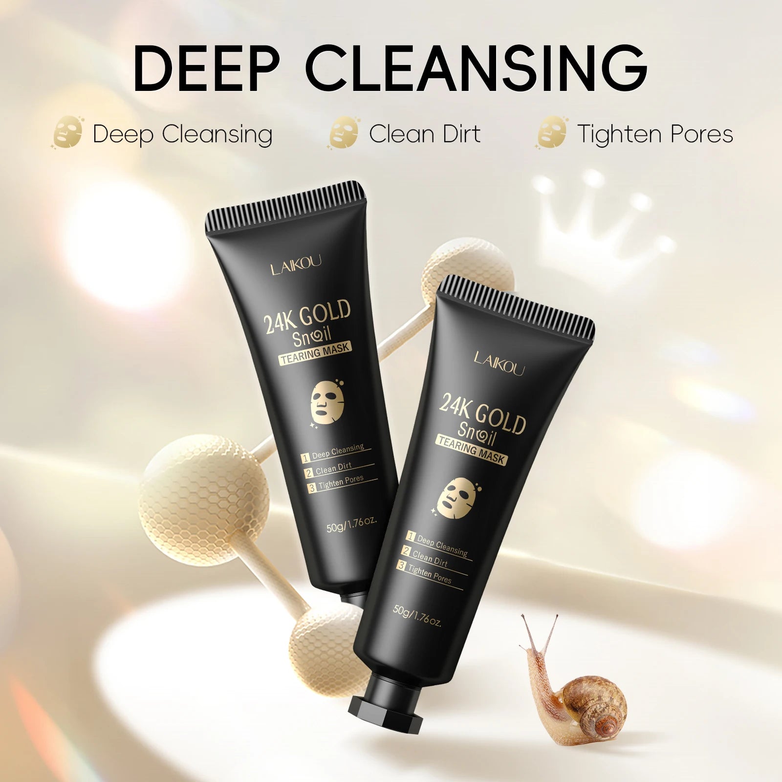 24K Gold Snail Peel-Off Mask