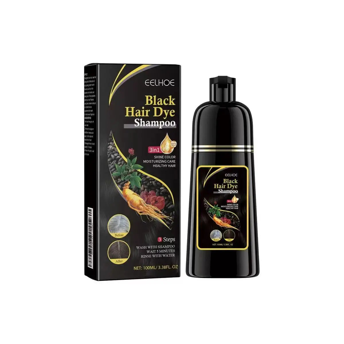 3-in-1 Hair Dyeing Shampoo