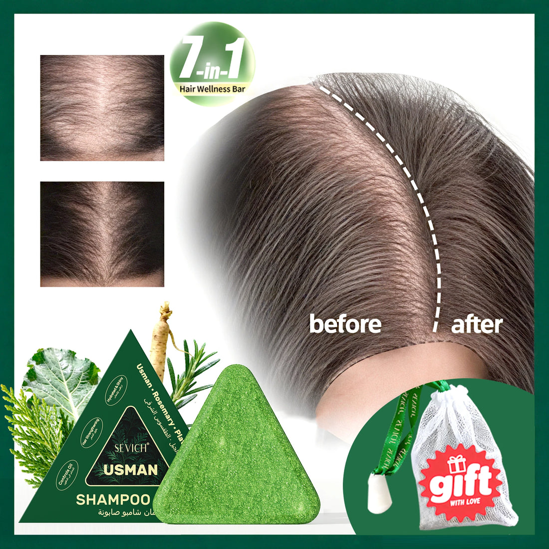 Herbal Hair Growth Shampoo Bar