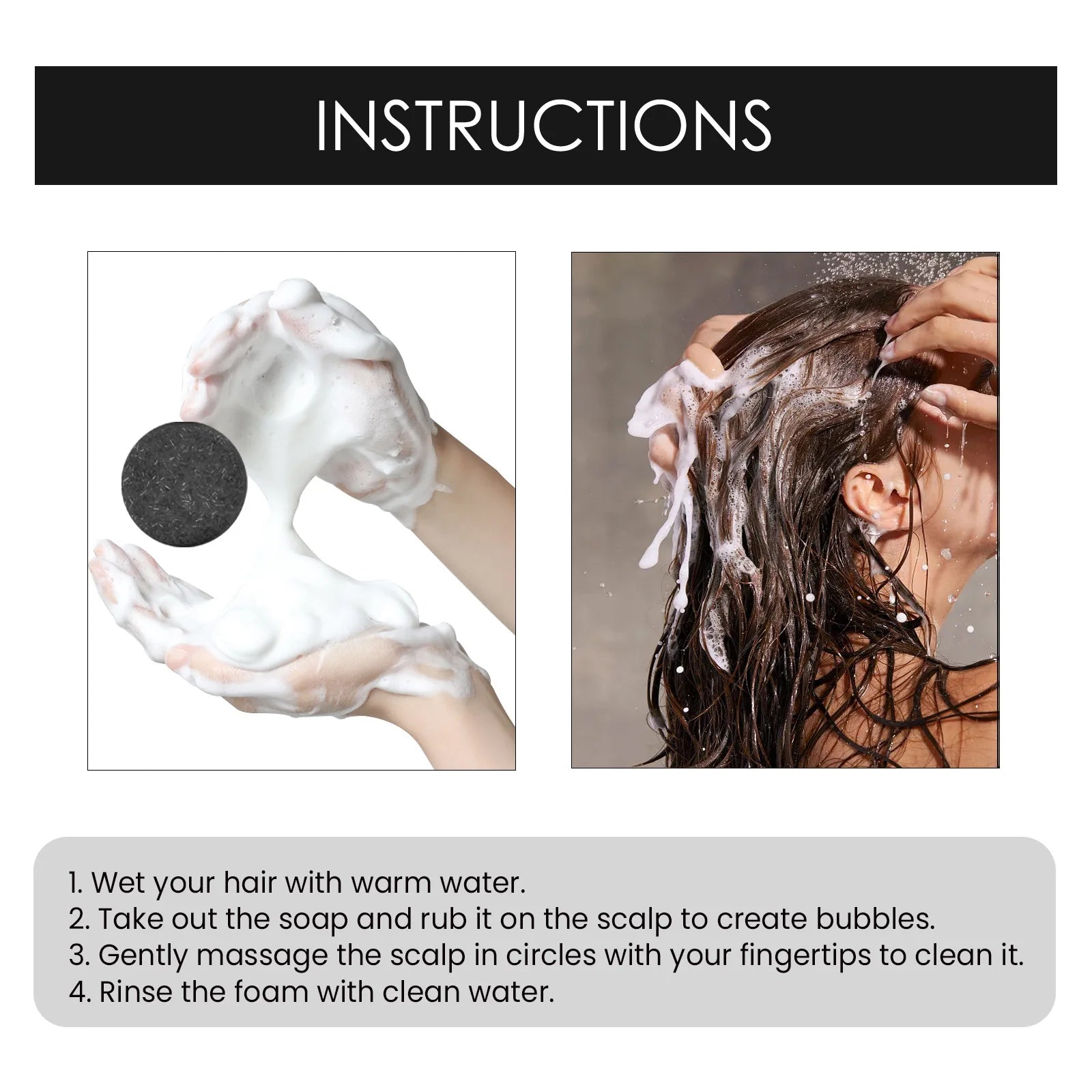Bamboo Charcoal Darkening Shampoo Bar