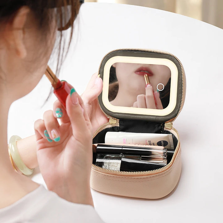 Rechargeable LED Makeup Bag