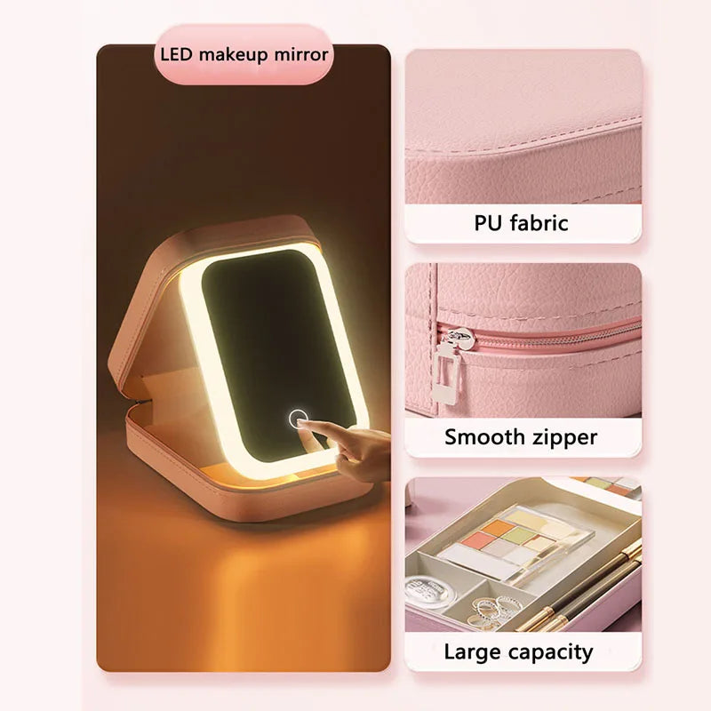 LED Lighted Cosmetic Bag