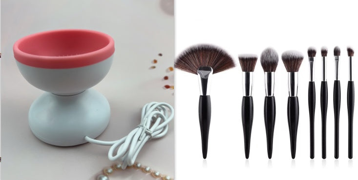 Portable USB Makeup Brush Cleaner Machine Electric Cosmetic Brush